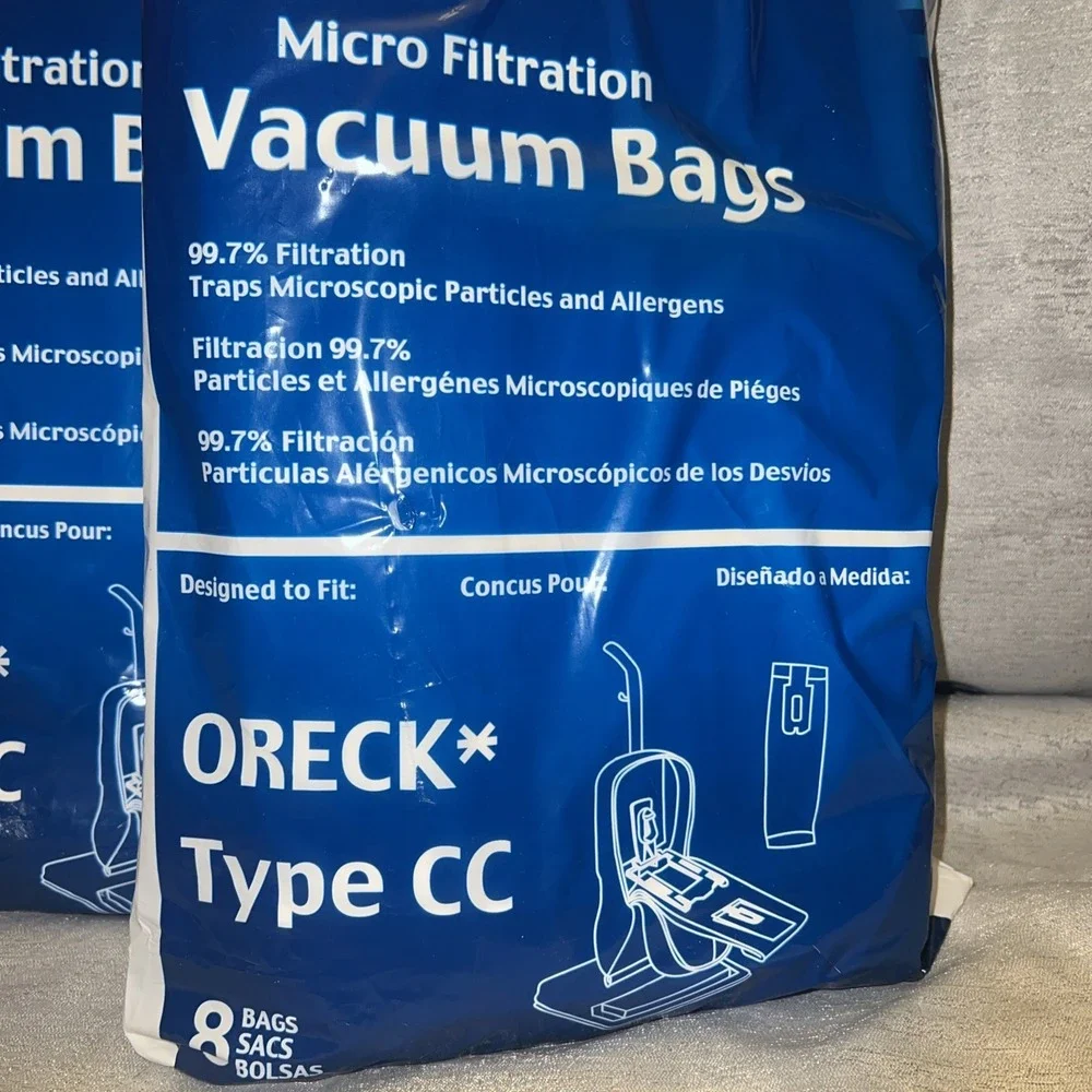 EnviroCare Micro Filtration Vacuum Cleaner Bags for Oreck Type CC/XL Lot Of 2